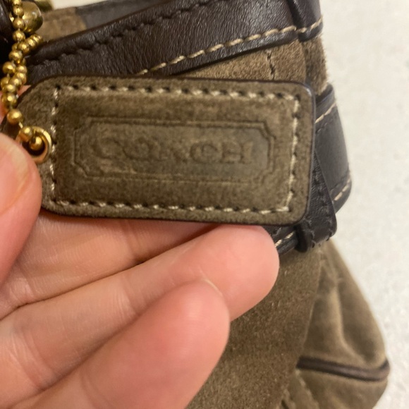 VTG Coach Hampton Suede Satchel Bag - Picture 14 of 16